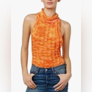 NWT Free people chunky knit open back sweater